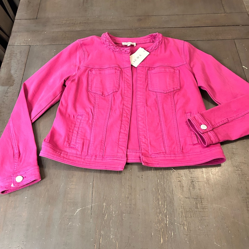 Pink Denim Jacket by LAURA, size 8